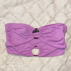 SHEIN Lavender Strapless Top